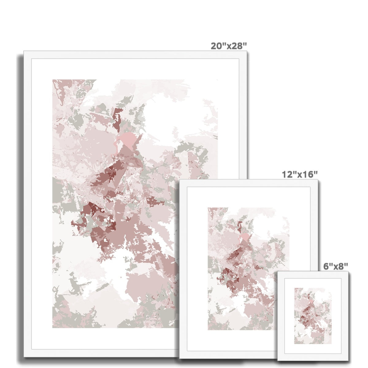 Framed Graphic Art Print, White Mat - 6x8, 8x12, 11x14, 12x16, 16x20, 18x24, 20x28 inches | FPV-1190-7698
