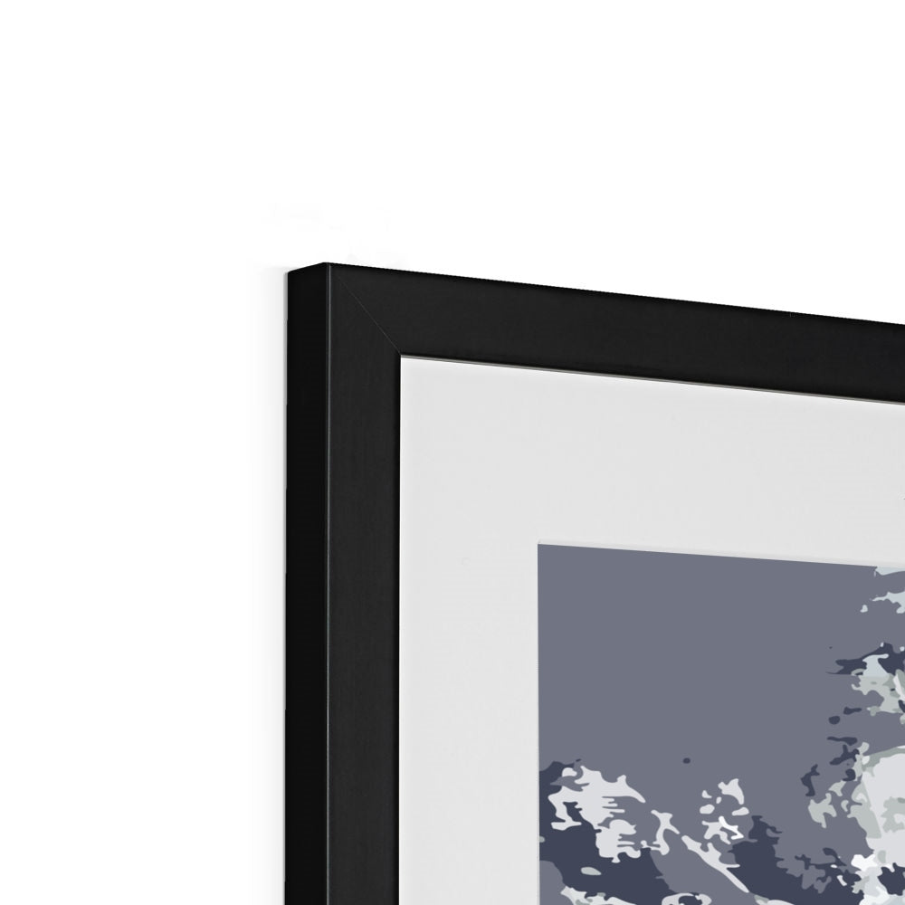 Framed Graphic Art Print, White Mat - 8x8 12x12 16x16 20x20 24x24 28x28 inches | FPS-1210-7695