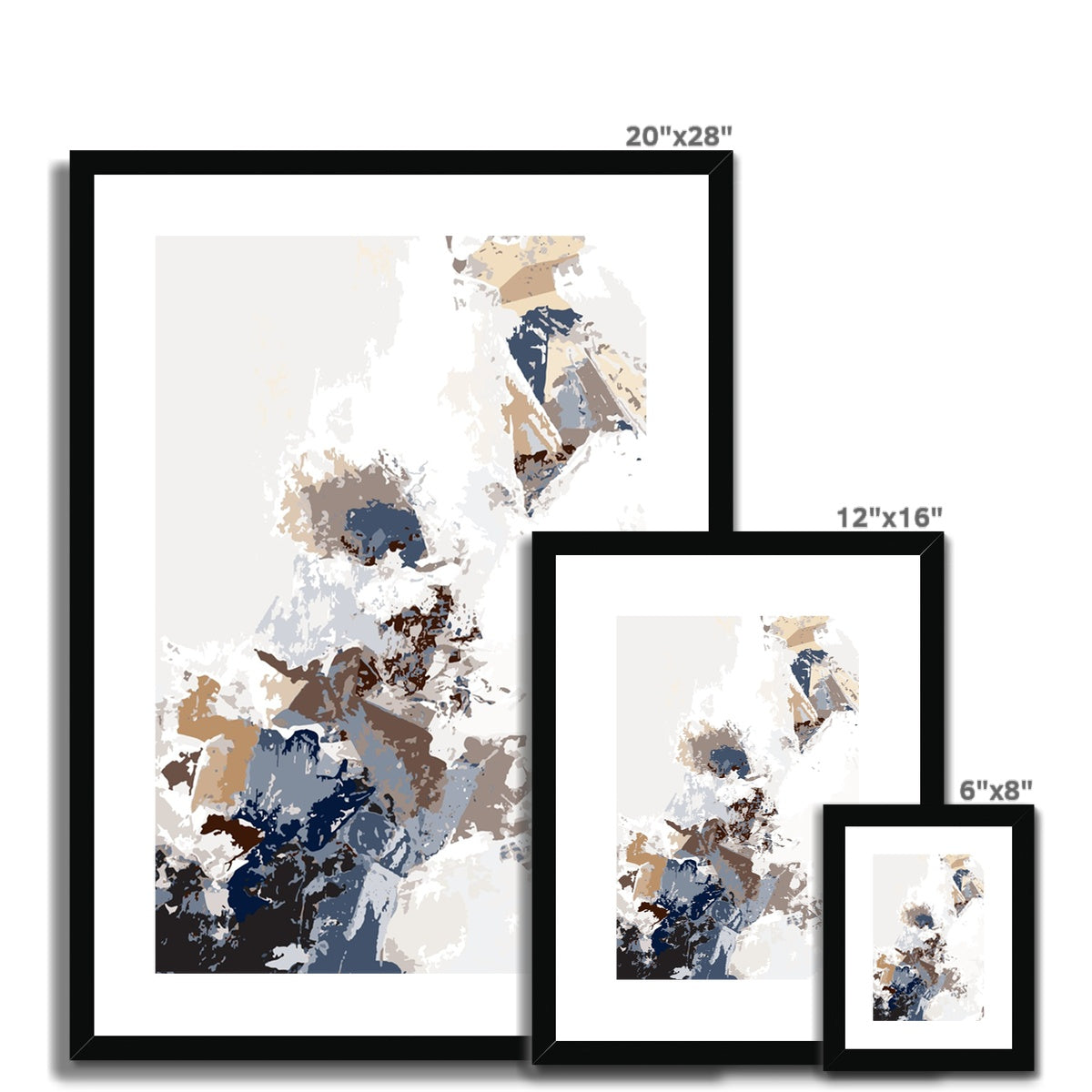 Framed Graphic Art Print, White Mat - 6x8, 8x12, 11x14, 12x16, 16x20, 18x24, 20x28 inches | FPV-1160-7694
