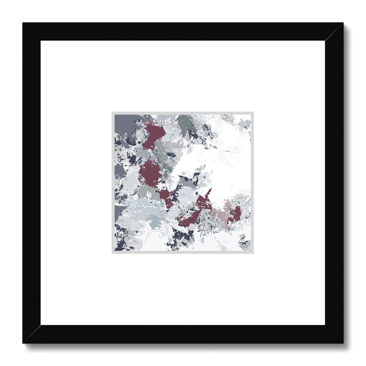 Framed Graphic Art Print, Faux Mat - 12x12 inches | FMS-1210-7695