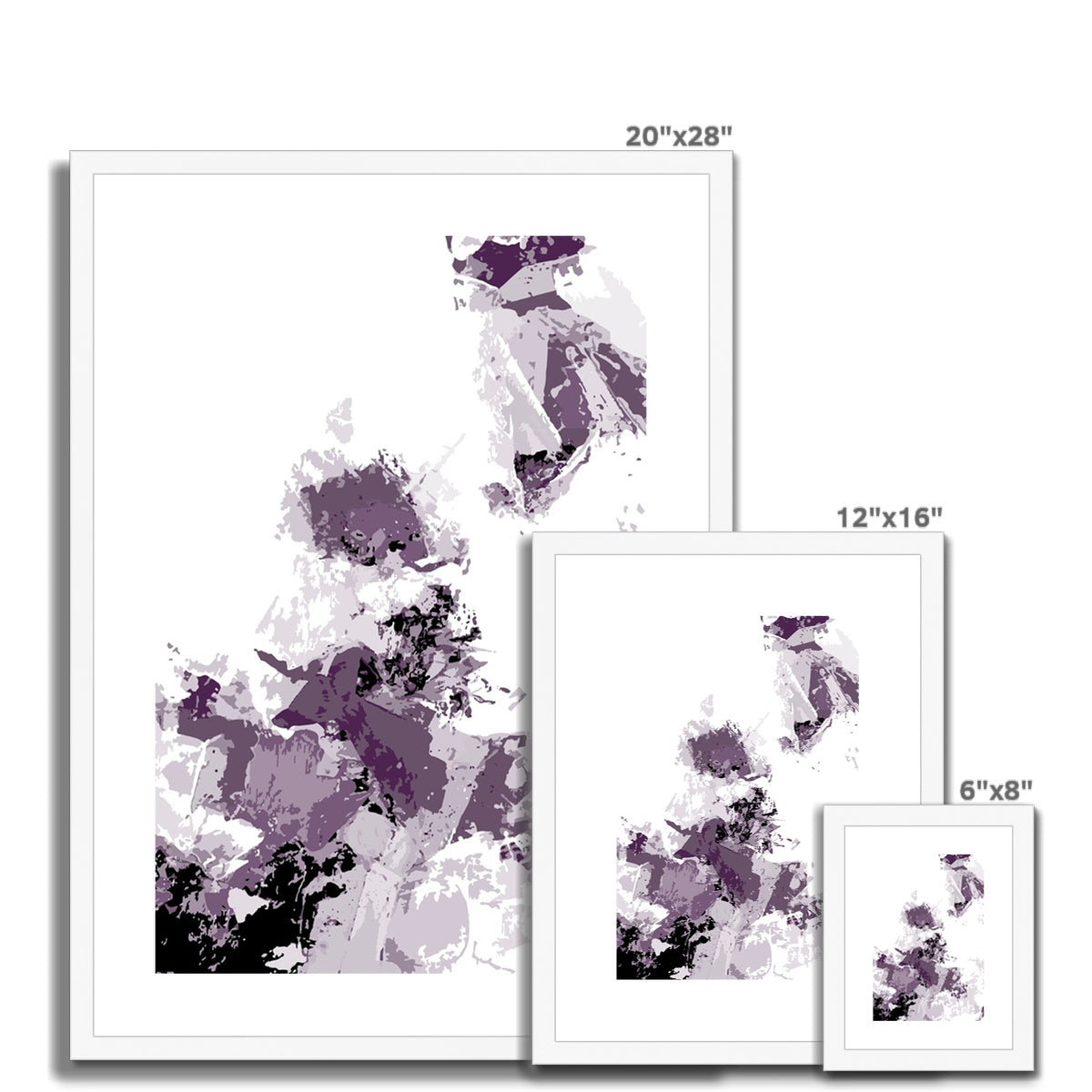 Framed Graphic Art Print, White Mat - 6x8, 8x12, 11x14, 12x16, 16x20, 18x24, 20x28 inches | FPV-1180-7694