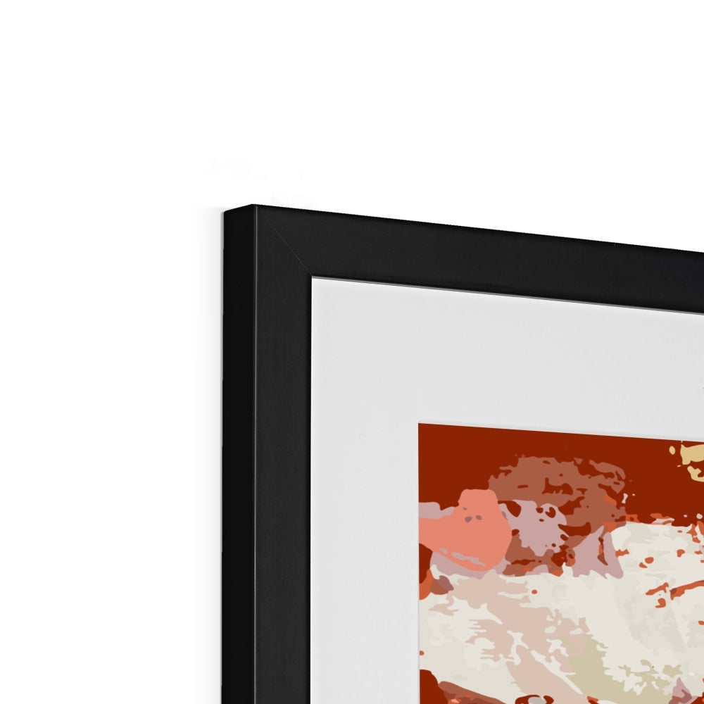 Framed Graphic Art Print, White Mat - 8x8 12x12 16x16 20x20 24x24 28x28 inches | FPS-1130-7695