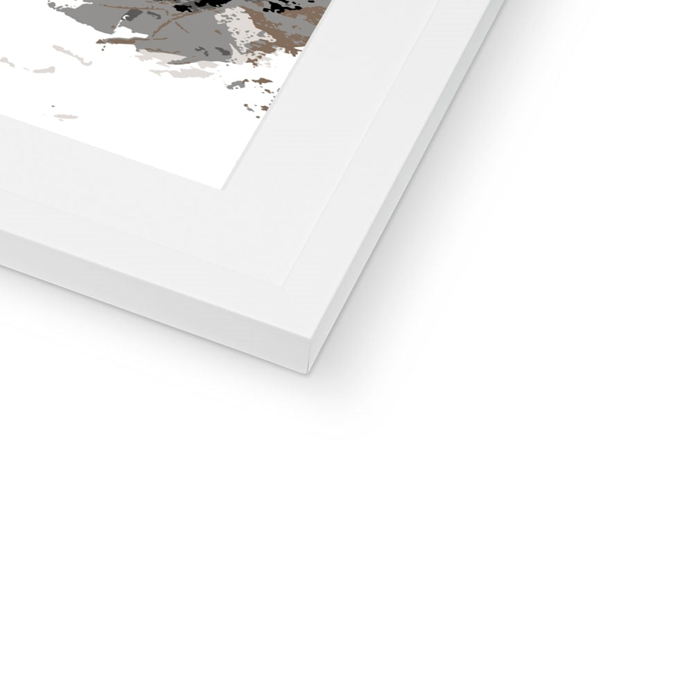 Framed Graphic Art Print, White Mat - 8x8 12x12 16x16 20x20 24x24 28x28 inches | FPS-1170-7693