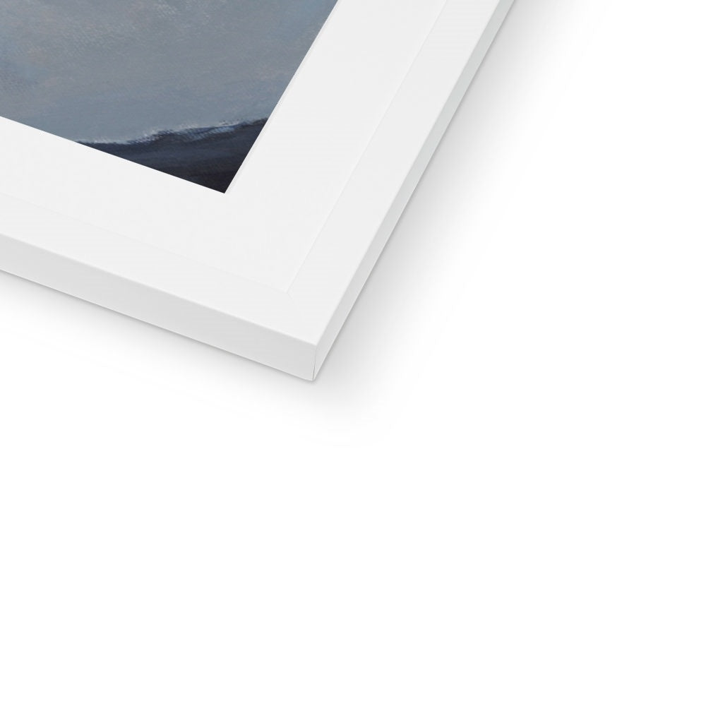 Framed Fine Art Print, White Mat - 8x12 20x28 24x36 28x40 inches | Hydrangeas & Zinnias in Acrylic, FPV-1030-001
