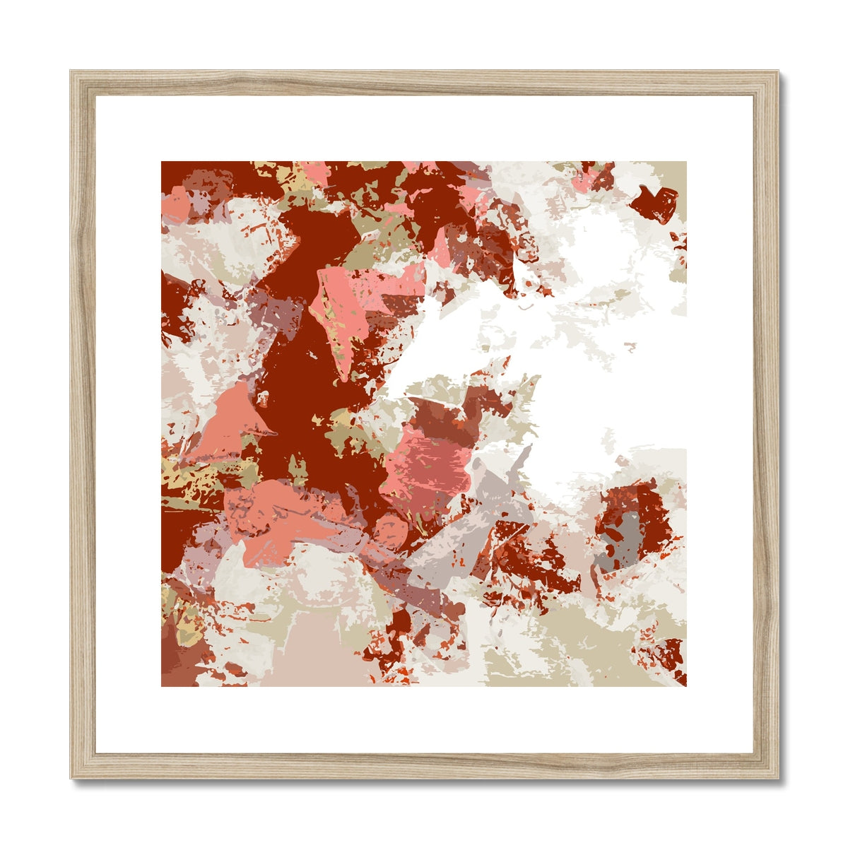 Framed Graphic Art Print, White Mat - 8x8 12x12 16x16 20x20 24x24 28x28 inches | FPS-1130-7695