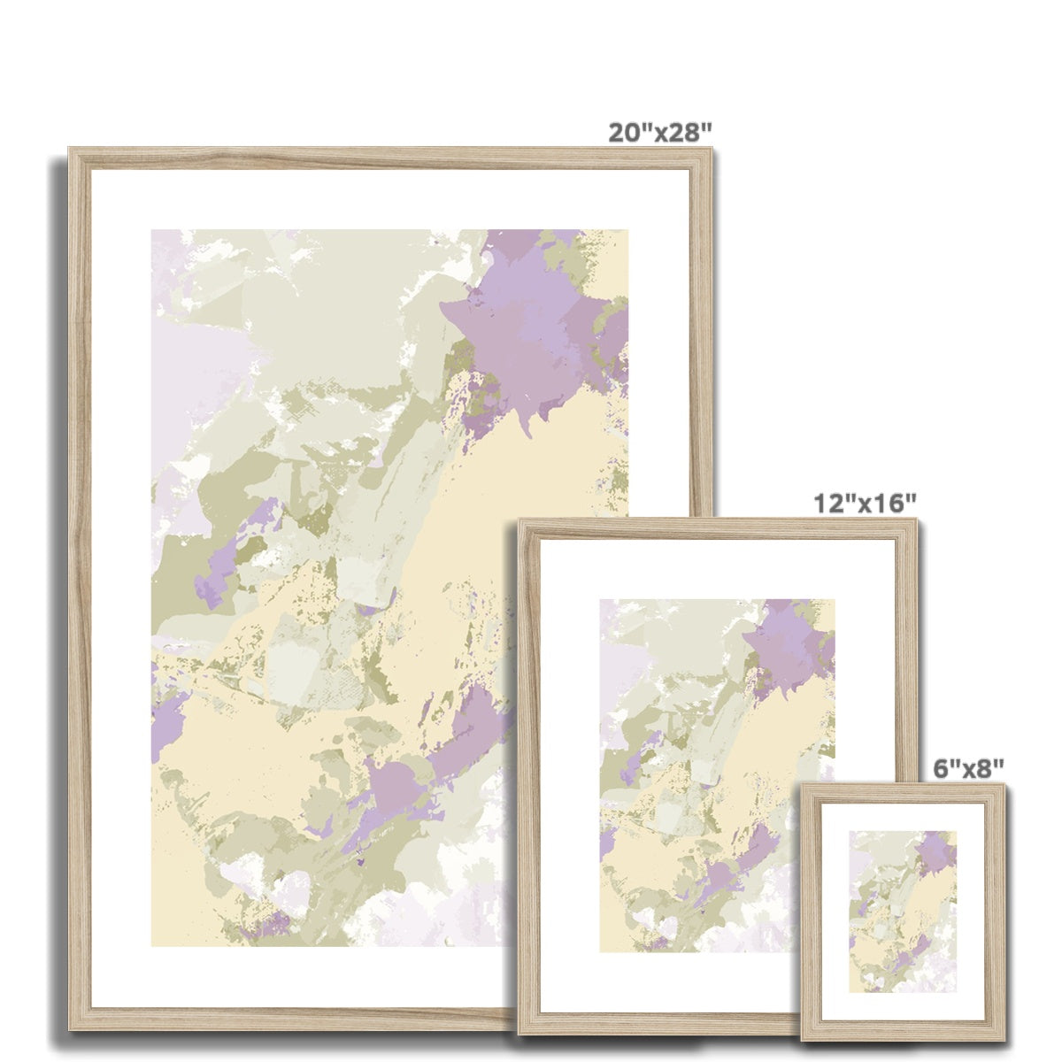 Framed Graphic Art Print, White Mat - 6x8, 8x12, 11x14, 12x16, 16x20, 18x24, 20x28 inches | FPV-1250-7688