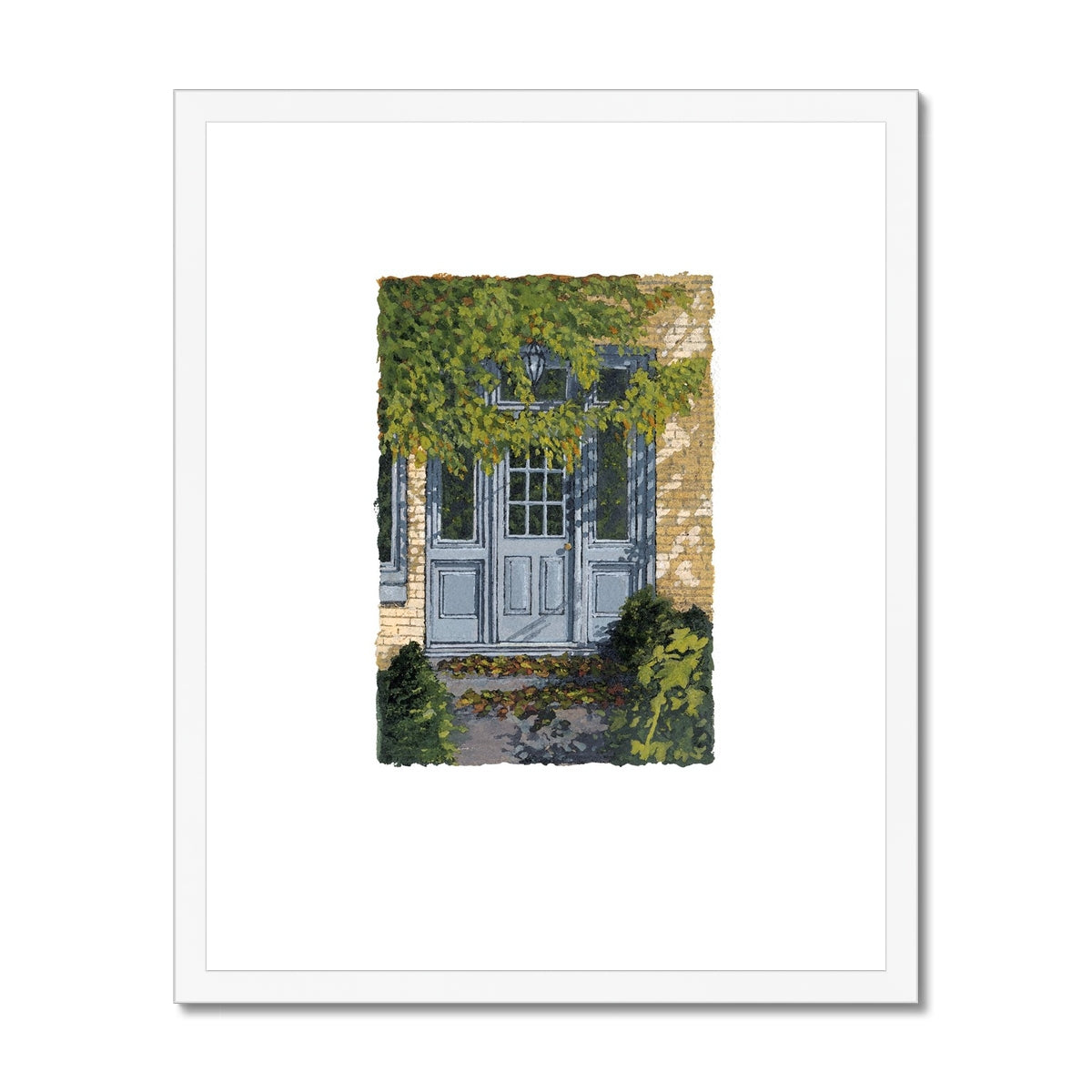 Framed Fine Art Print, Painterly Edge - 8x10 16x20 inches | Door 1, PEV-1000-1421