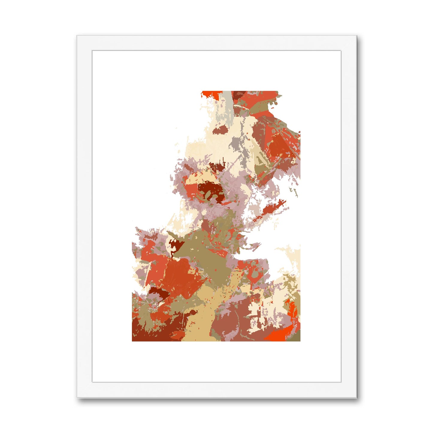 Framed Graphic Art Print, White Mat - 6x8, 8x12, 11x14, 12x16, 16x20, 18x24, 20x28 inches | FPV-1130-7694