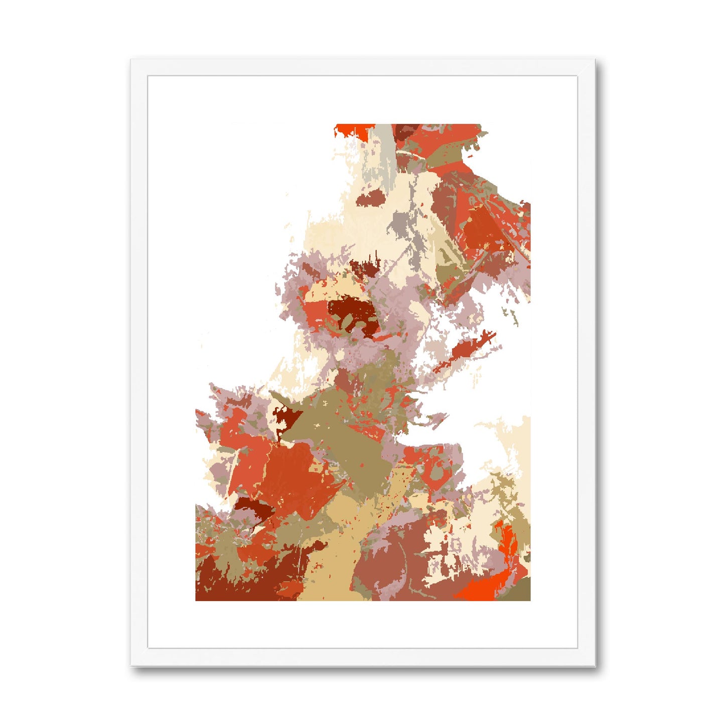 Framed Graphic Art Print, White Mat - 6x8, 8x12, 11x14, 12x16, 16x20, 18x24, 20x28 inches | FPV-1130-7694