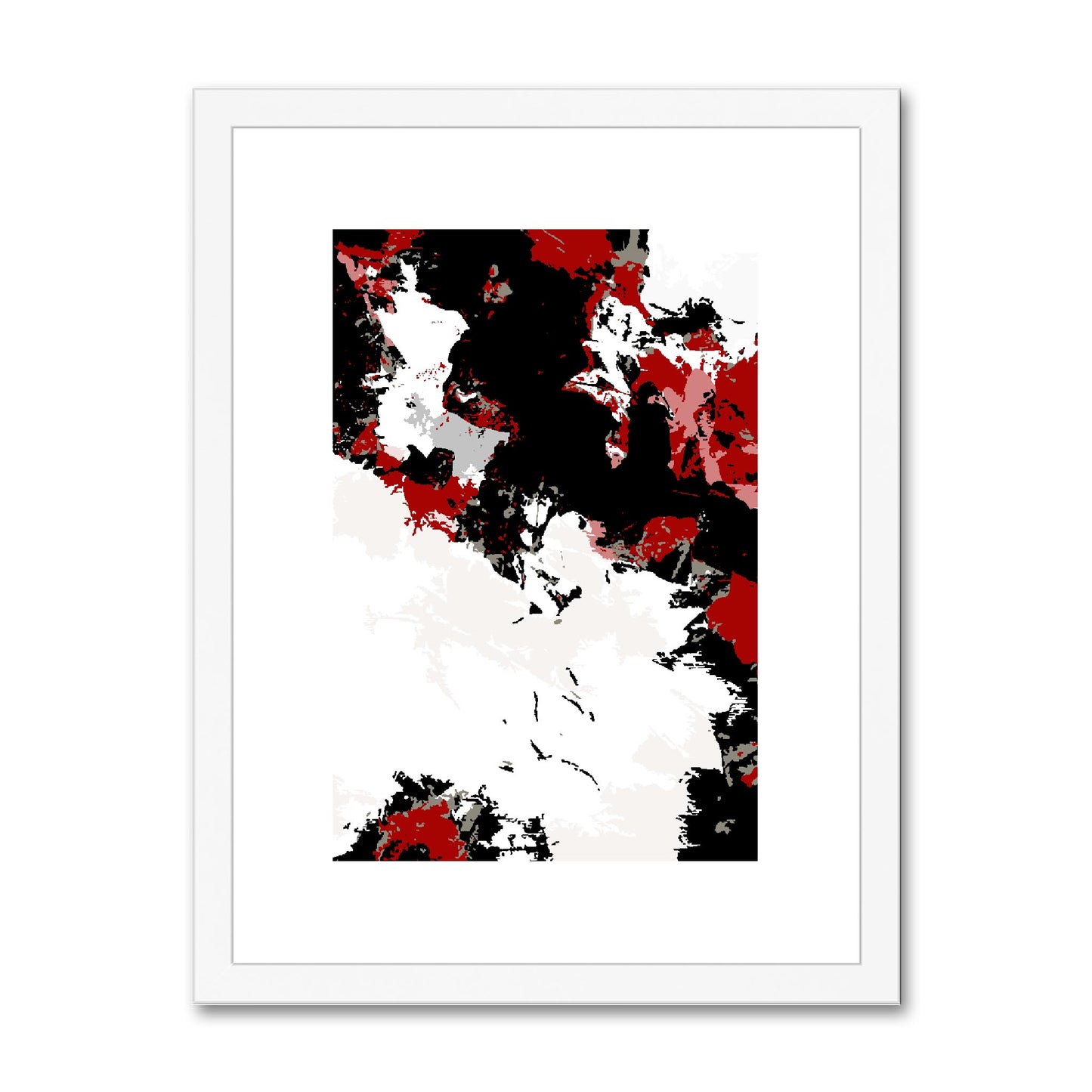 Framed Graphic Art Print, White Mat - 6x8, 8x12, 11x14, 12x16, 16x20, 18x24, 20x28 inches | FPV-1190-7696