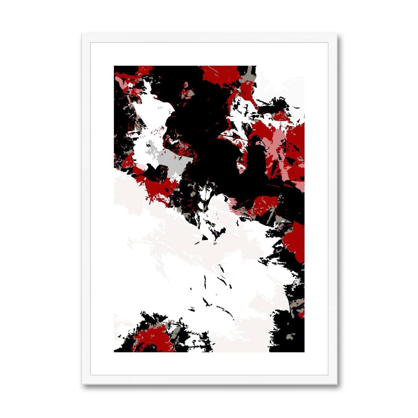 Framed Graphic Art Print, White Mat - 6x8, 8x12, 11x14, 12x16, 16x20, 18x24, 20x28 inches | FPV-1190-7696