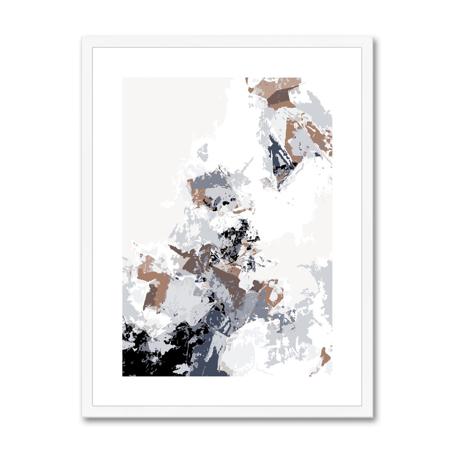 Framed Graphic Art Print, White Mat - 6x8, 8x12, 11x14, 12x16, 16x20, 18x24, 20x28 inches | FPV-1220-7694