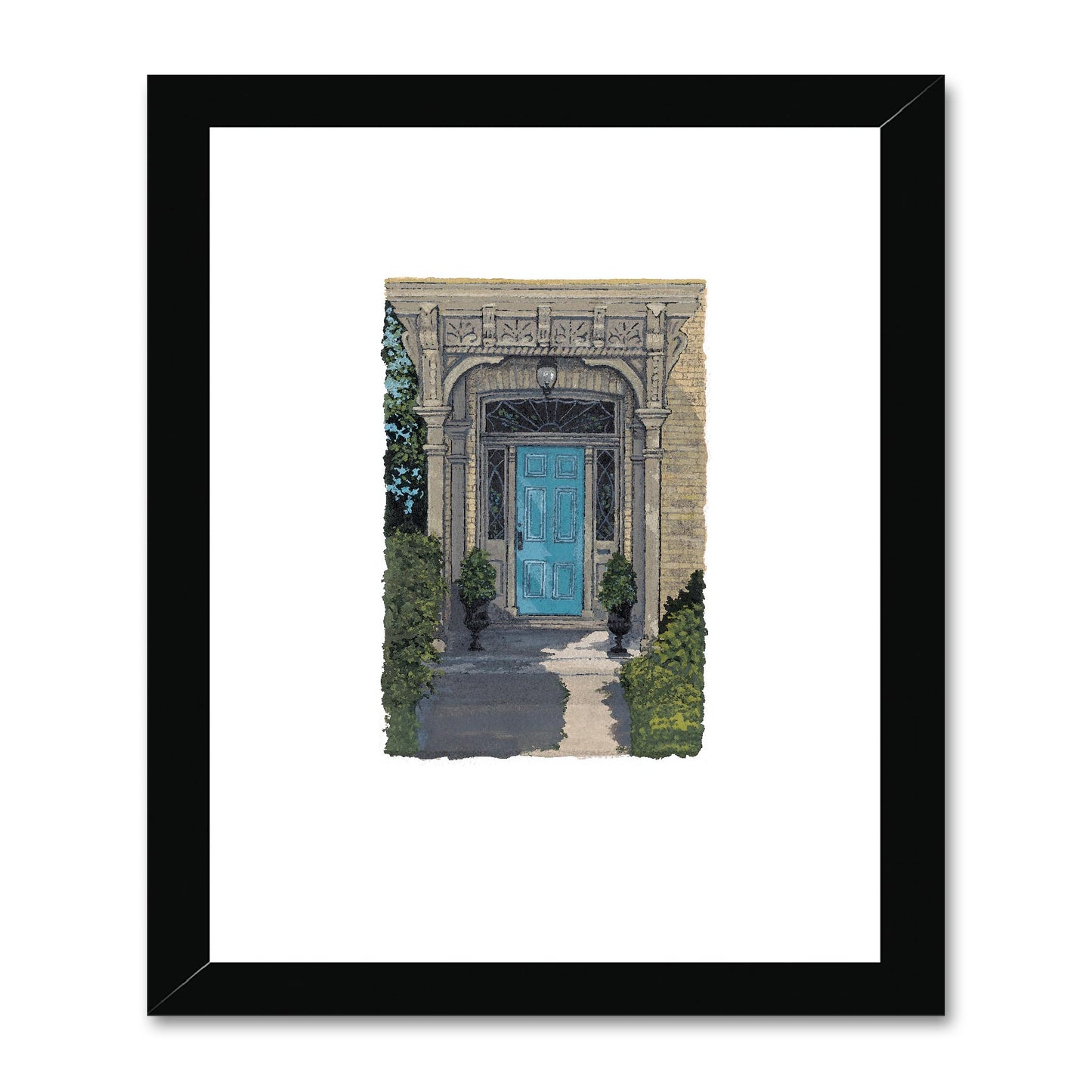 Framed Fine Art Print, Painterly Edge - 8x10 16x20 inches | Door 3, PEV-1000-1423