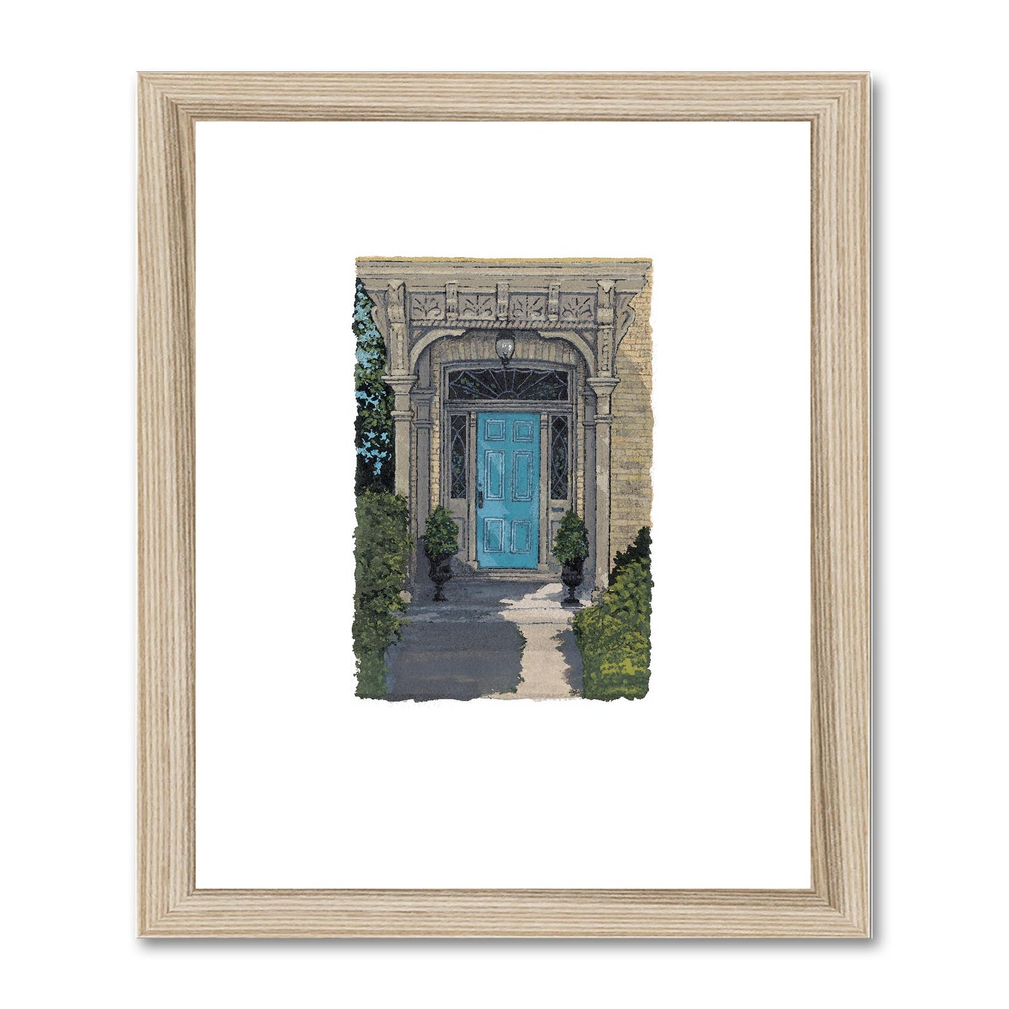 Framed Fine Art Print, Painterly Edge - 8x10 16x20 inches | Door 3, PEV-1000-1423