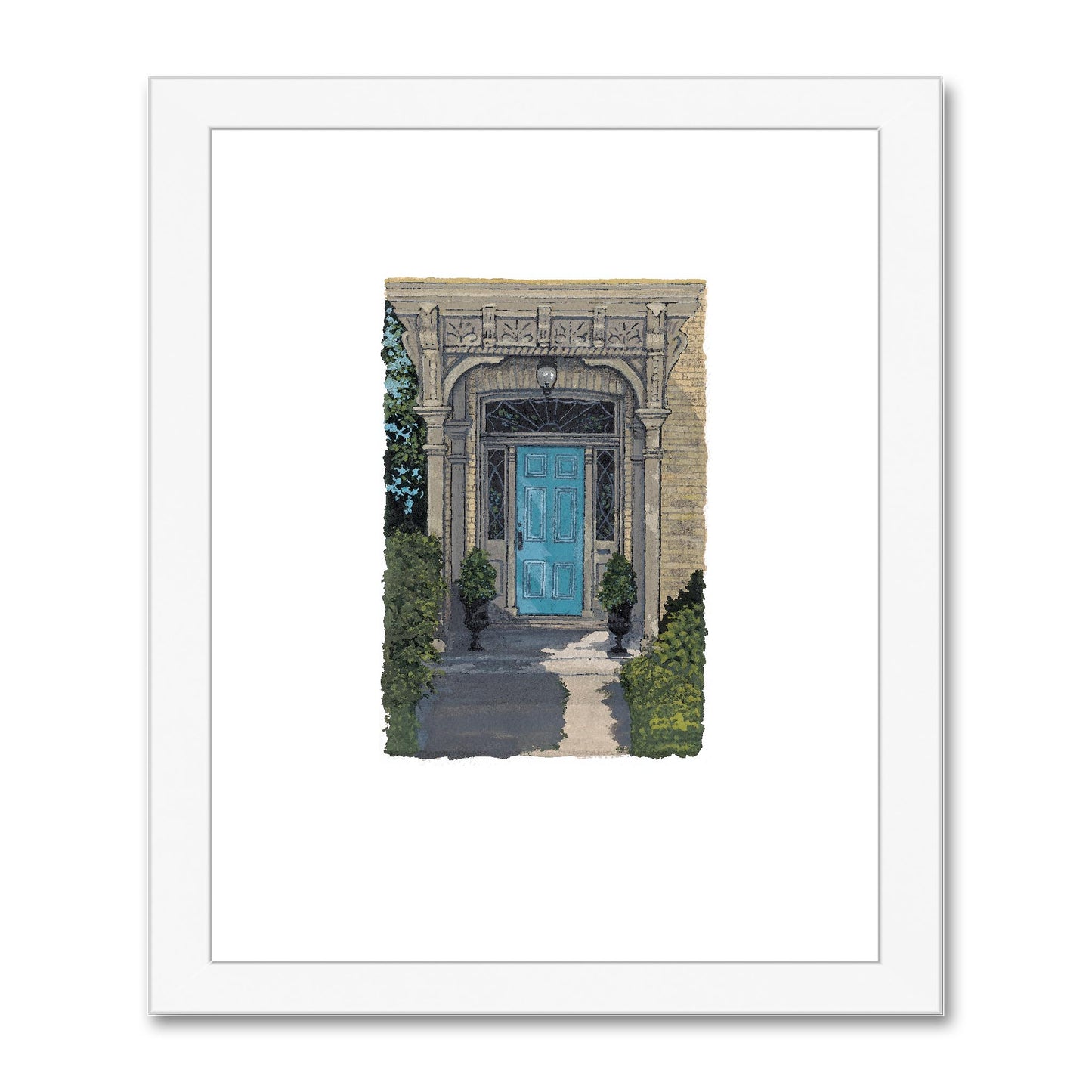 Framed Fine Art Print, Painterly Edge - 8x10 16x20 inches | Door 3, PEV-1000-1423