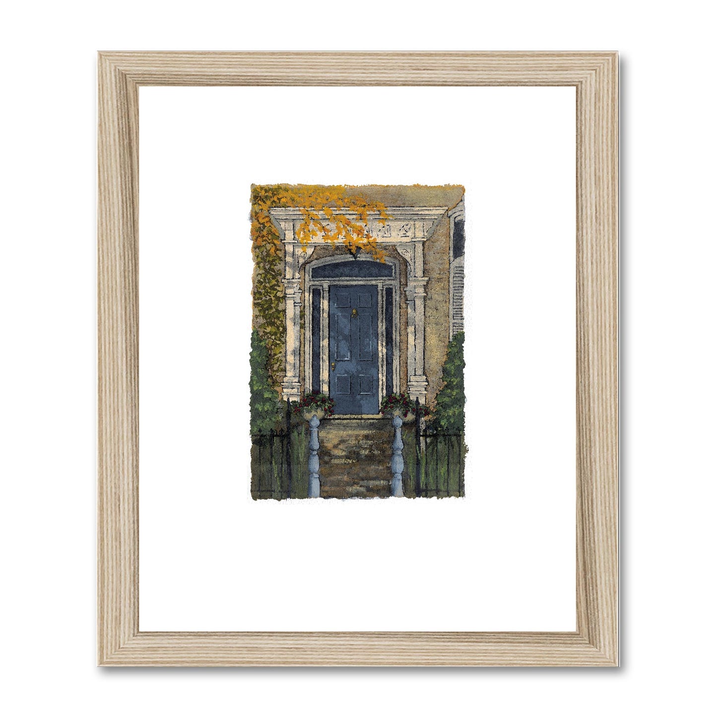 Framed Fine Art Print, Painterly Edge - 8x10 16x20 inches | Door 4, PEV-1000-1424
