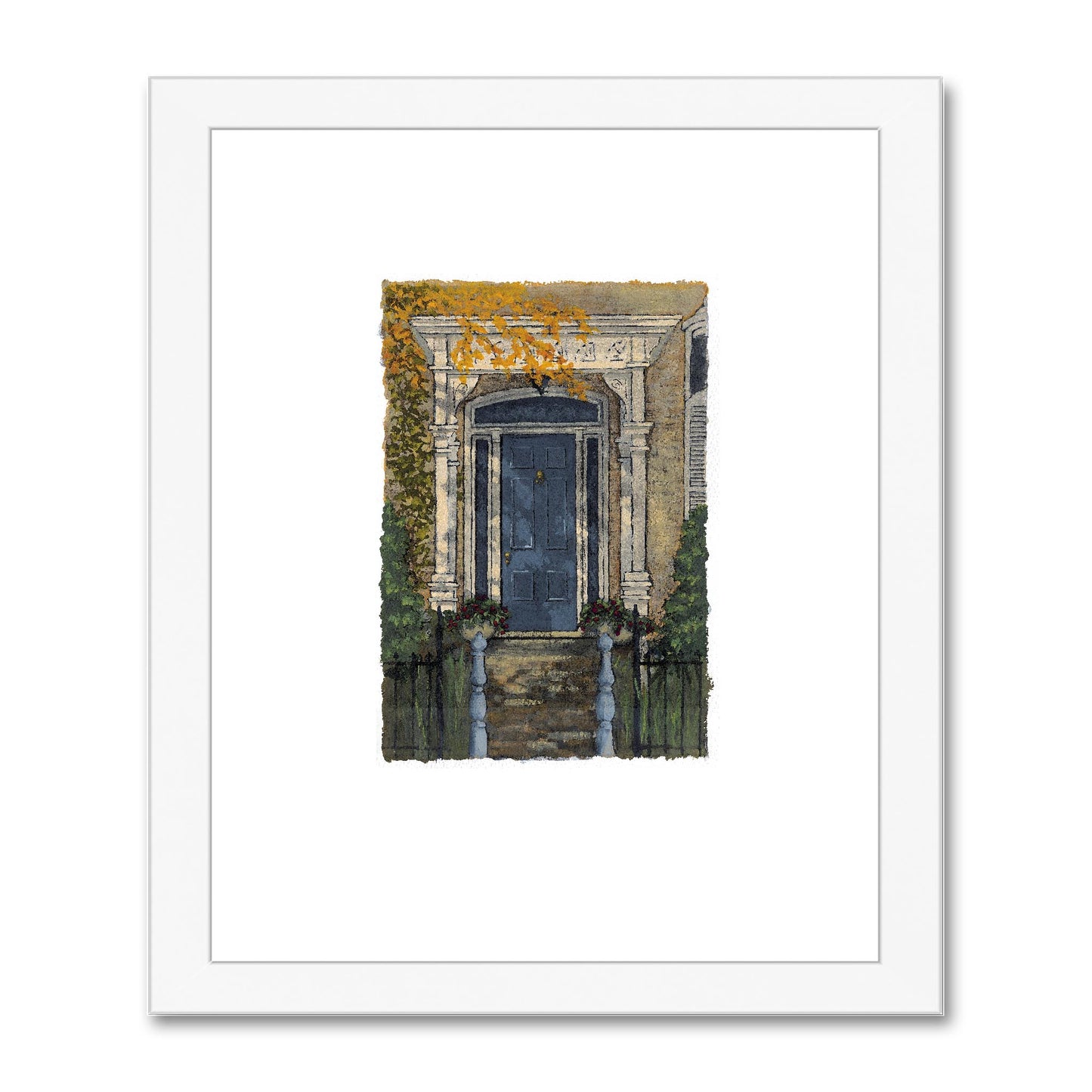 Framed Fine Art Print, Painterly Edge - 8x10 16x20 inches | Door 4, PEV-1000-1424