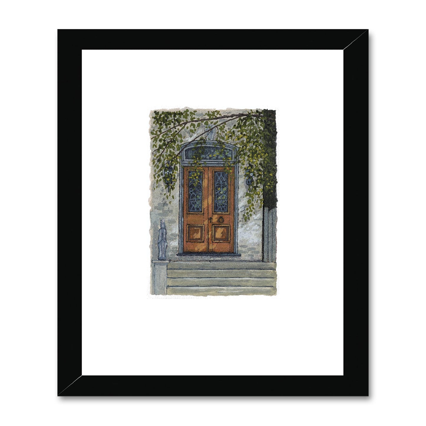 Framed Fine Art Print, Painterly Edge - 8x10 16x20 inches | Door 5, PEV-1000-1425