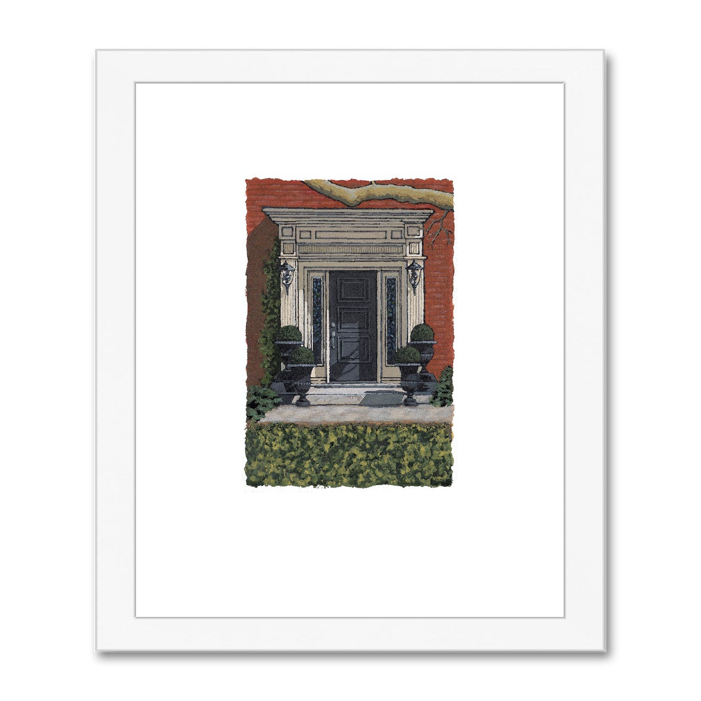 Framed Fine Art Print, Painterly Edge - 8x10 16x20 inches | Door 6, PEV-1000-1426