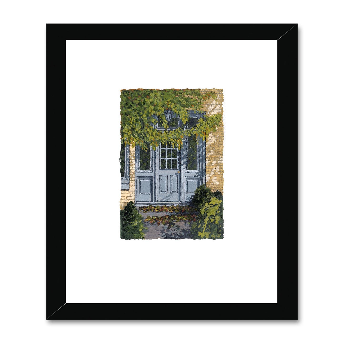 Framed Fine Art Print, Painterly Edge - 8x10 16x20 inches | Door 1, PEV-1000-1421
