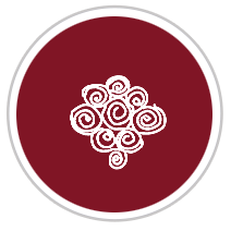 Burgundy Red & White #1281-172