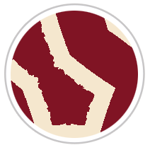 Burgundy Red & Beige #1285-392