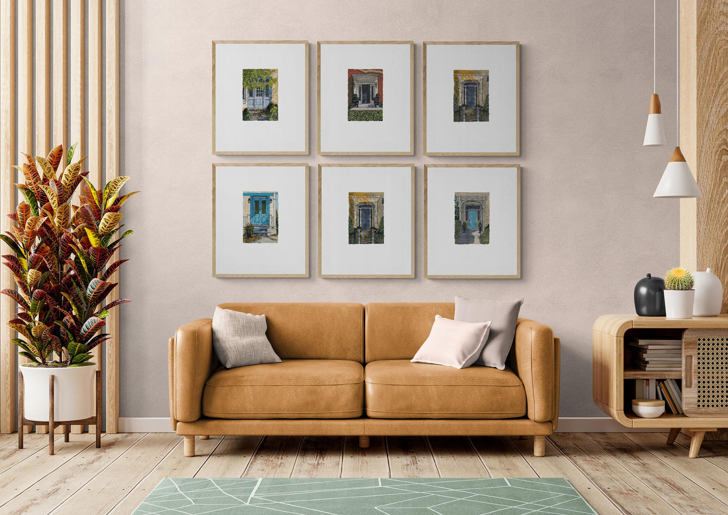 Framed Fine Art Print, Painterly Edge - 8x10 12x15 16x20 inches | Door 4, PEV-1000-1424