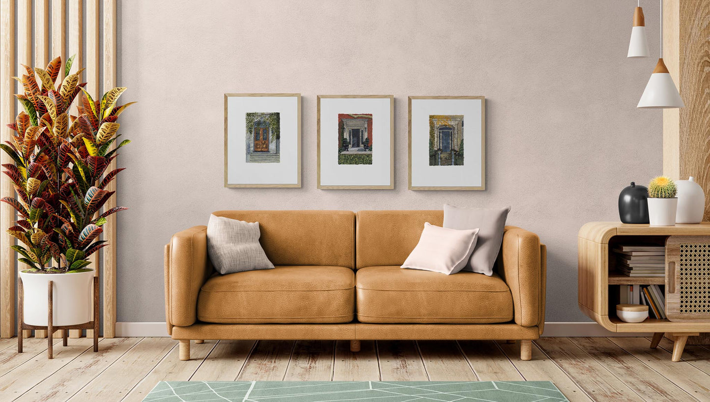 Framed Fine Art Print, Painterly Edge - 8x10 12x15 16x20 inches | Door 4, PEV-1000-1424