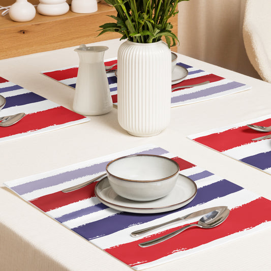 Placemat Set with Hand-painted Brush Stroke Print | PSBS-1110