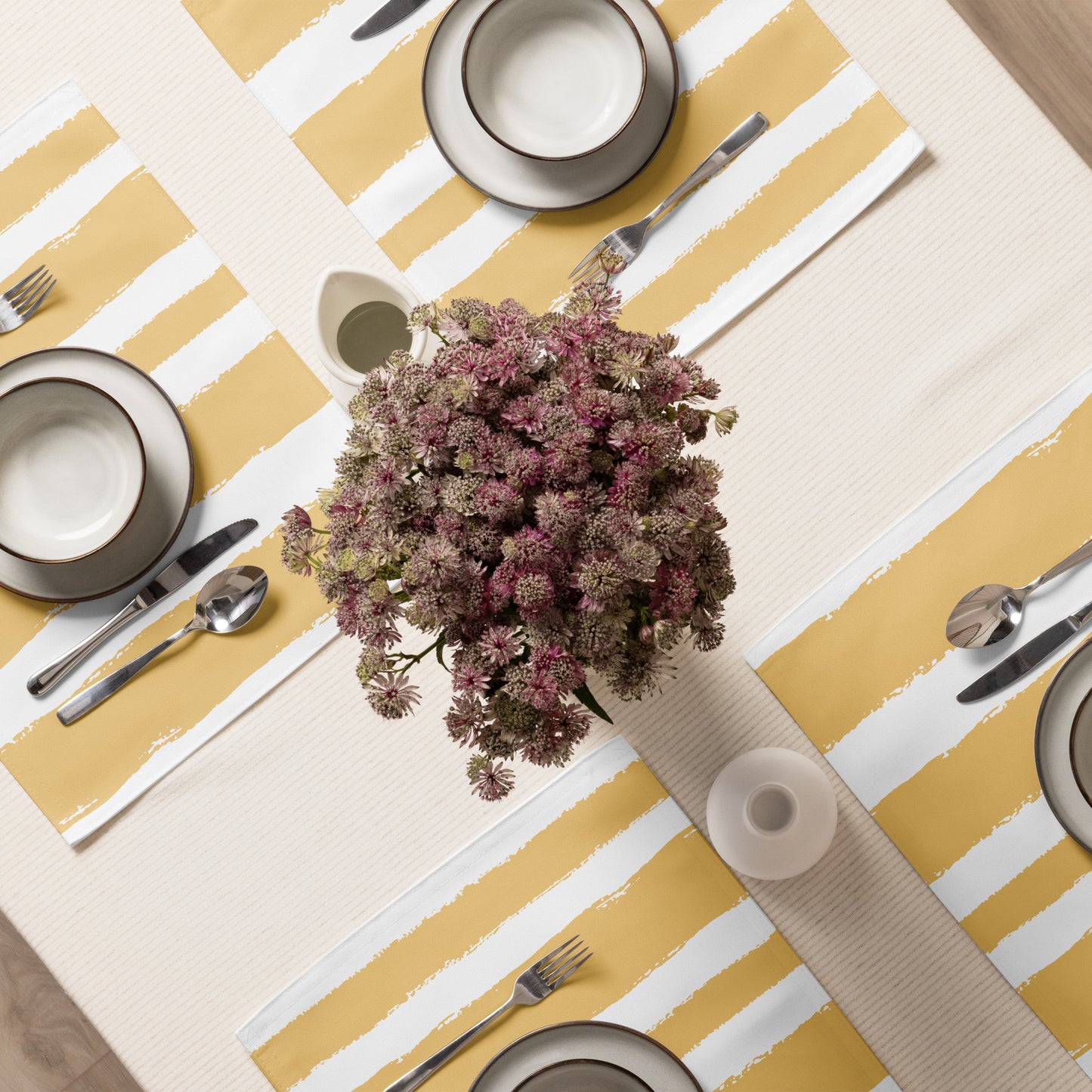 Placemat Set with Hand-painted Brush Stroke Print | PSBS-1131