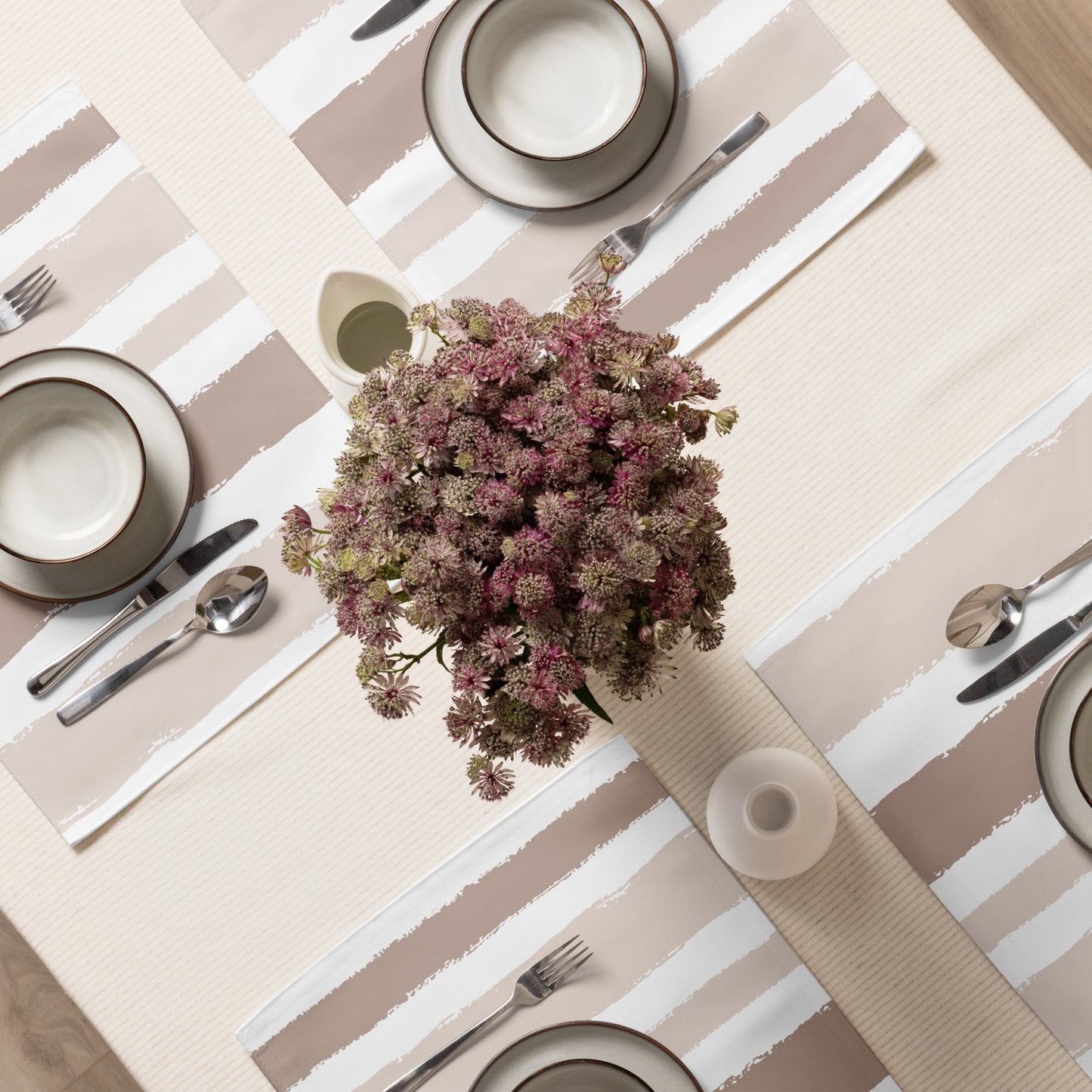 Placemat Set with Hand-painted Brush Stroke Print | PSBS-1132