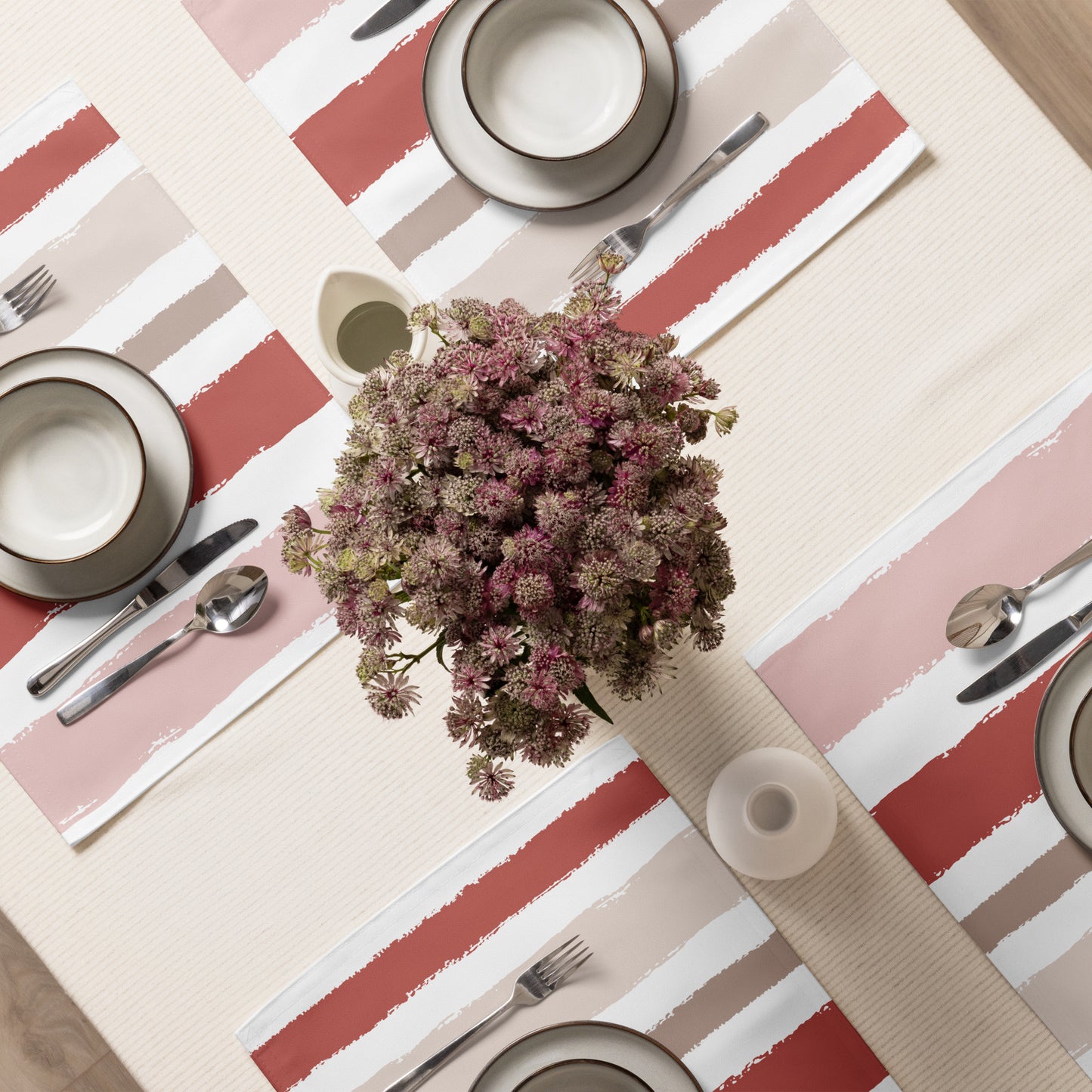 Placemat Set with Hand-painted Brush Stroke Print | PSBS-1137