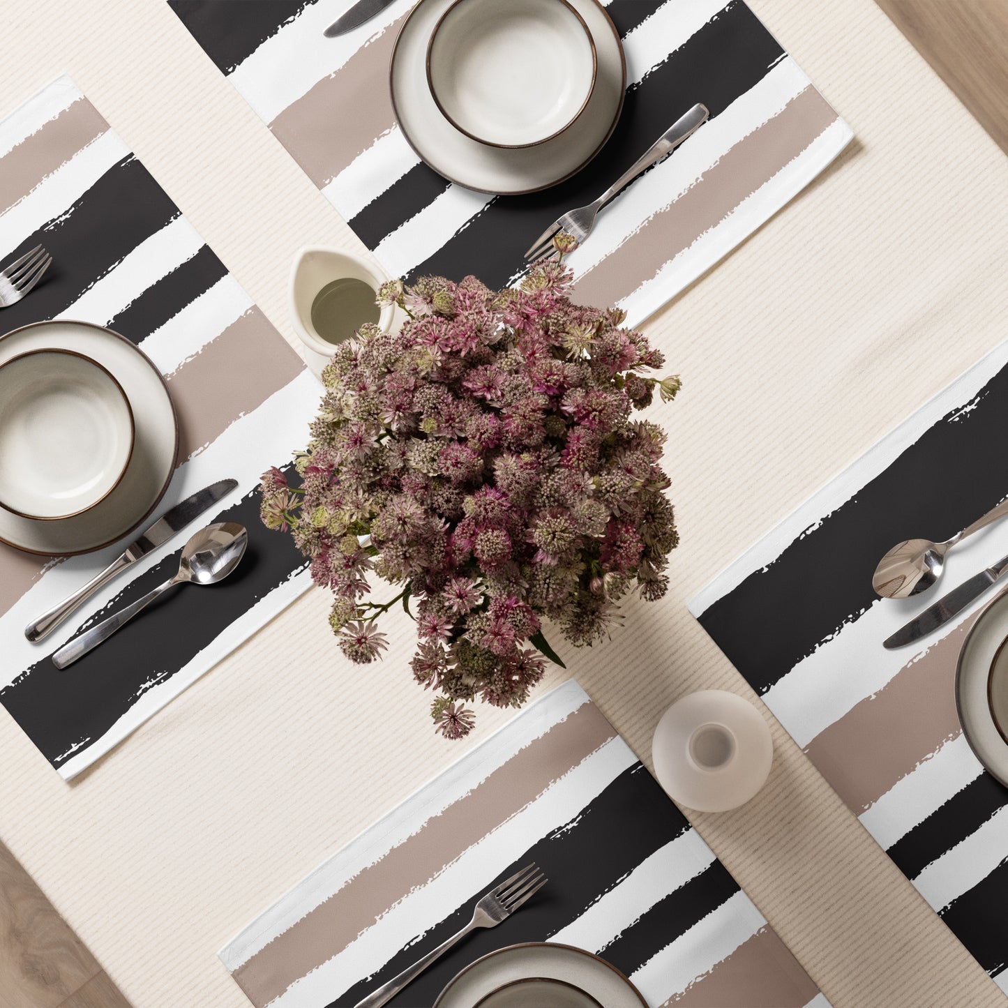 Placemat Set with Hand-painted Brush Stroke Print | PSBS-1138
