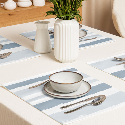 Placemat Set with Hand-painted Brush Stroke Print | PSBS-1141