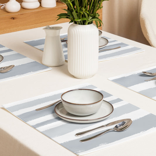 Placemat Set with Hand-painted Brush Stroke Print | PSBS-1151