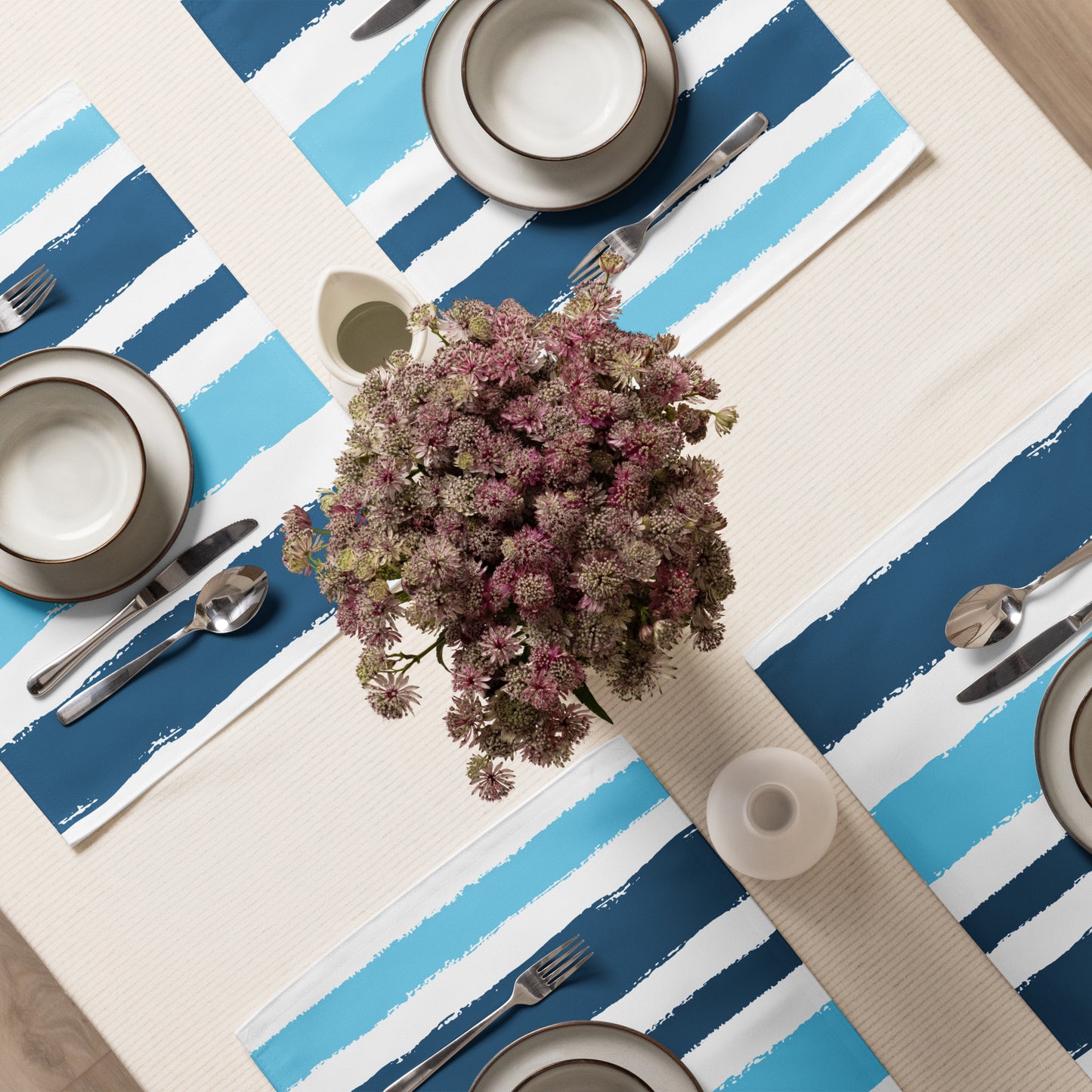 Placemat Set with Hand-painted Brush Stroke Print | PSBS-1153