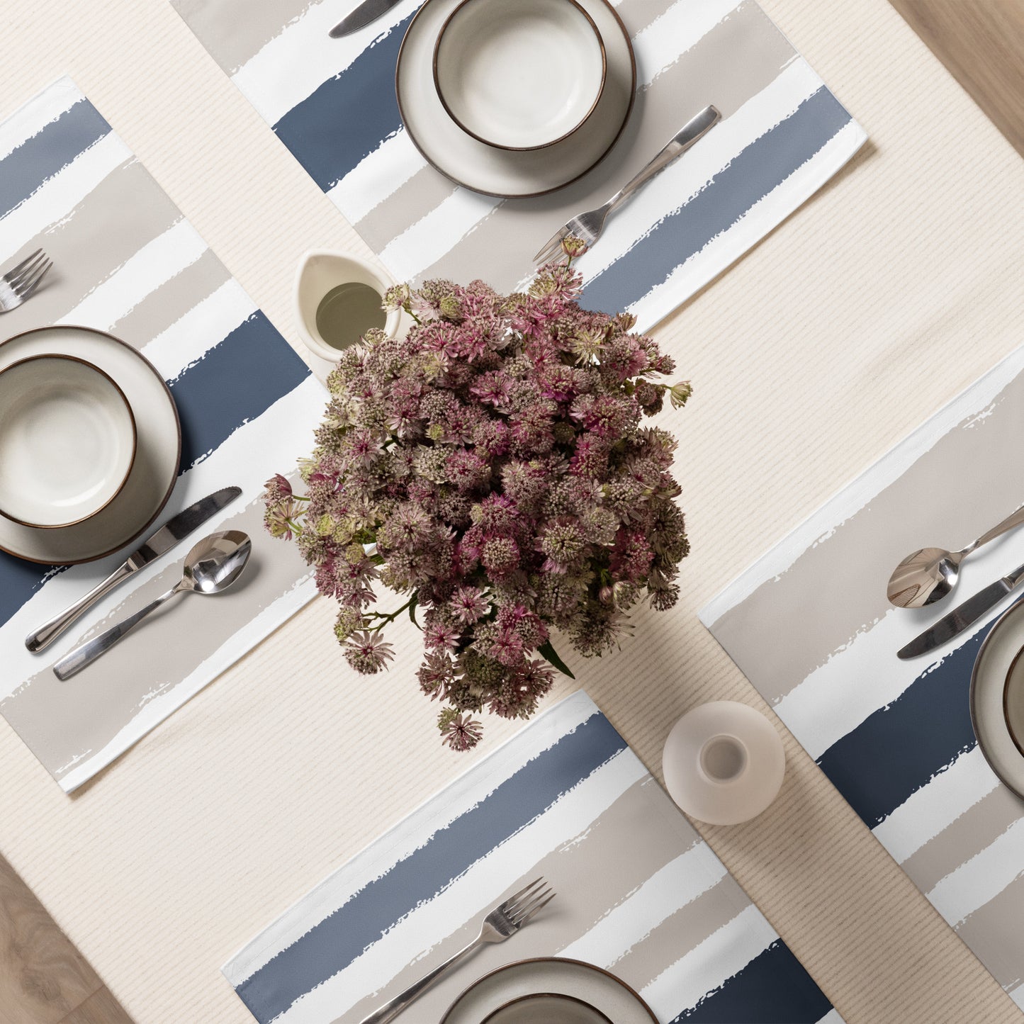 Placemat Set with Hand-painted Brush Stroke Print | PSBS-1162
