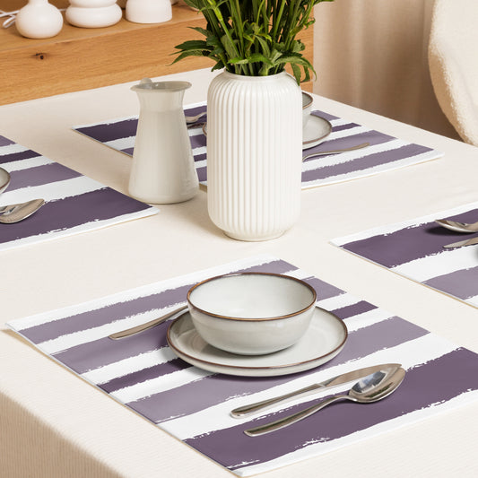 Placemat Set with Hand-painted Brush Stroke Print | PSBS-1182