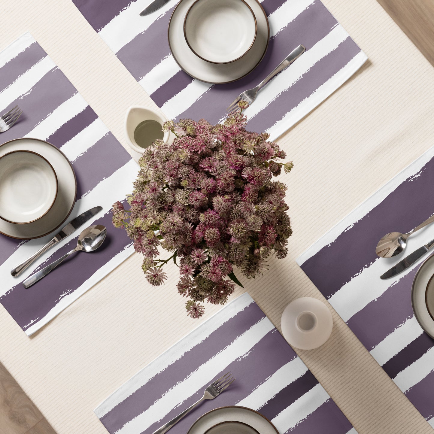 Placemat Set with Hand-painted Brush Stroke Print | PSBS-1182