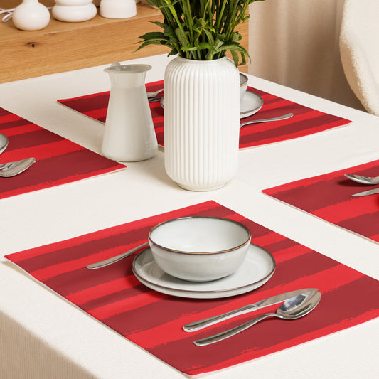 Placemat Set with Hand-painted Brush Stroke Print | PSBS-1191
