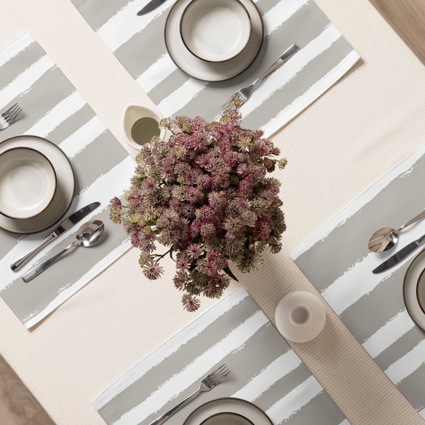 Placemat Set with Hand-painted Brush Stroke Print | PSBS-1193