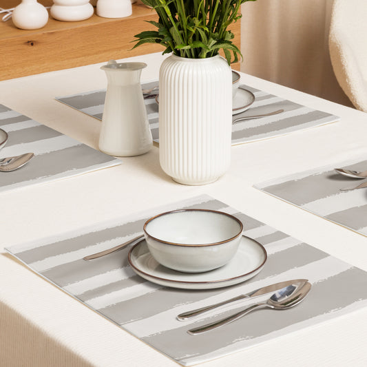 Placemat Set with Hand-painted Brush Stroke Print | PSBS-1202