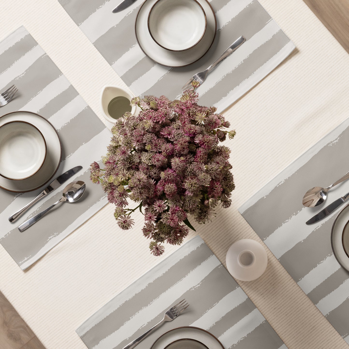 Placemat Set with Hand-painted Brush Stroke Print | PSBS-1202