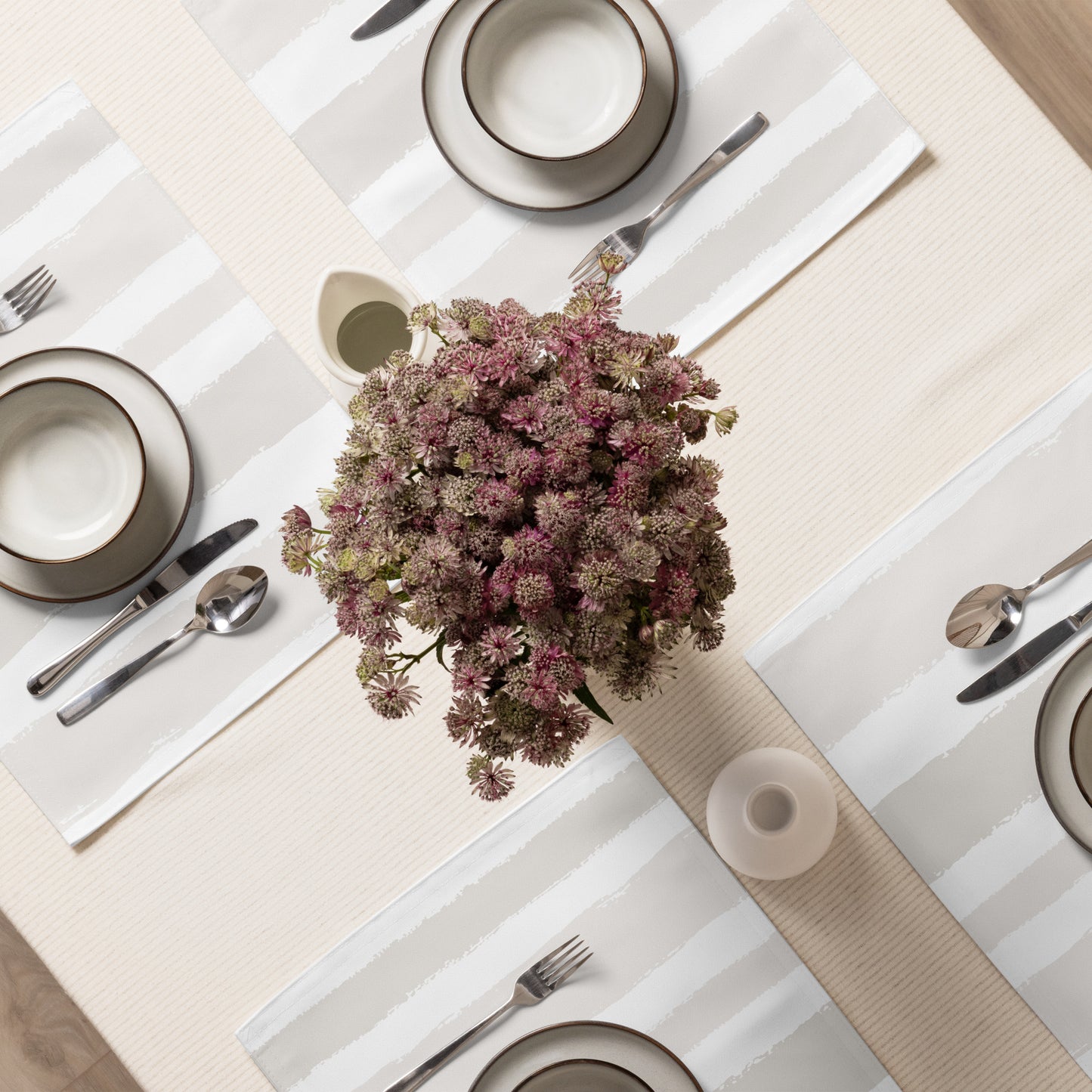 Placemat Set with Hand-painted Brush Stroke Print | PSBS-1204