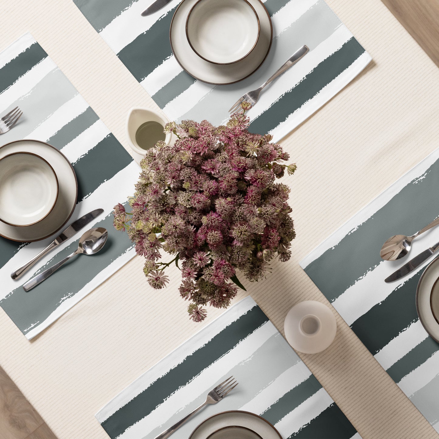 Placemat Set with Hand-painted Brush Stroke Print | PSBS-1213
