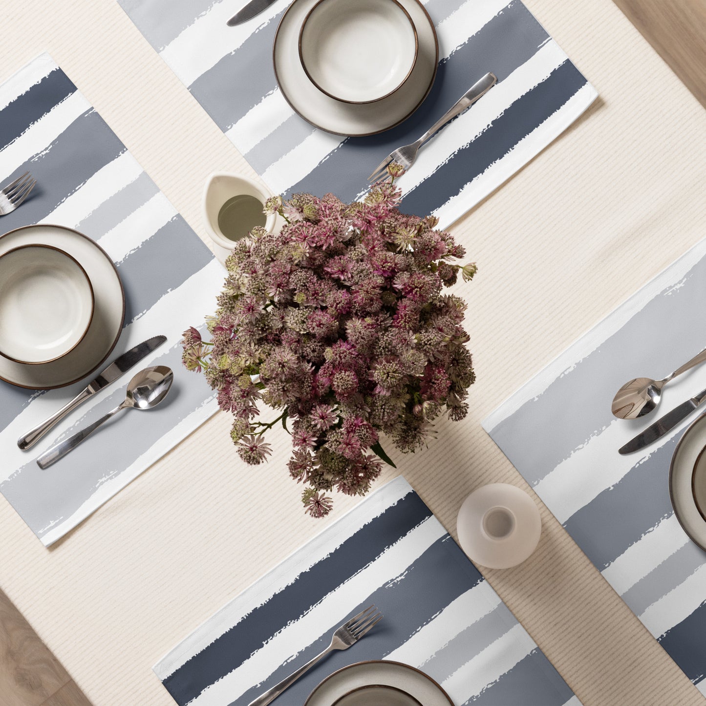 Placemat Set with Hand-painted Brush Stroke Print | PSBS-1221