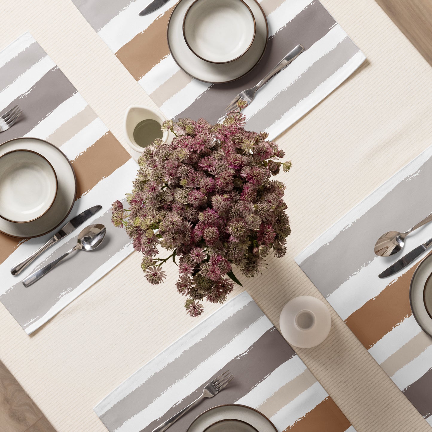 Placemat Set with Hand-painted Brush Stroke Print | PSBS-1222