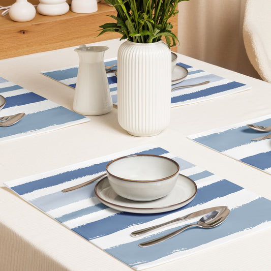 Placemat Set with Hand-painted Brush Stroke Print | PSBS-1231