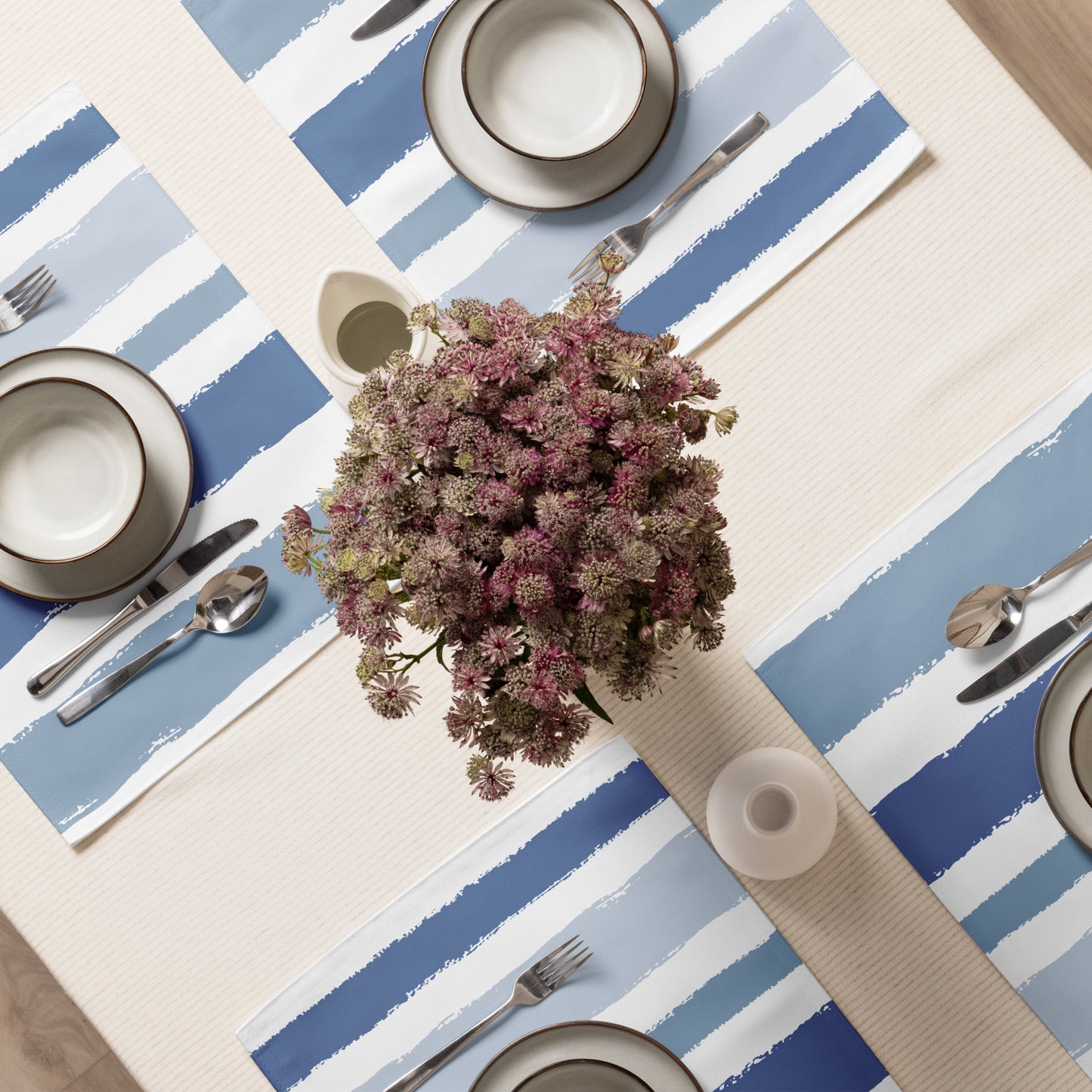 Placemat Set with Hand-painted Brush Stroke Print | PSBS-1231