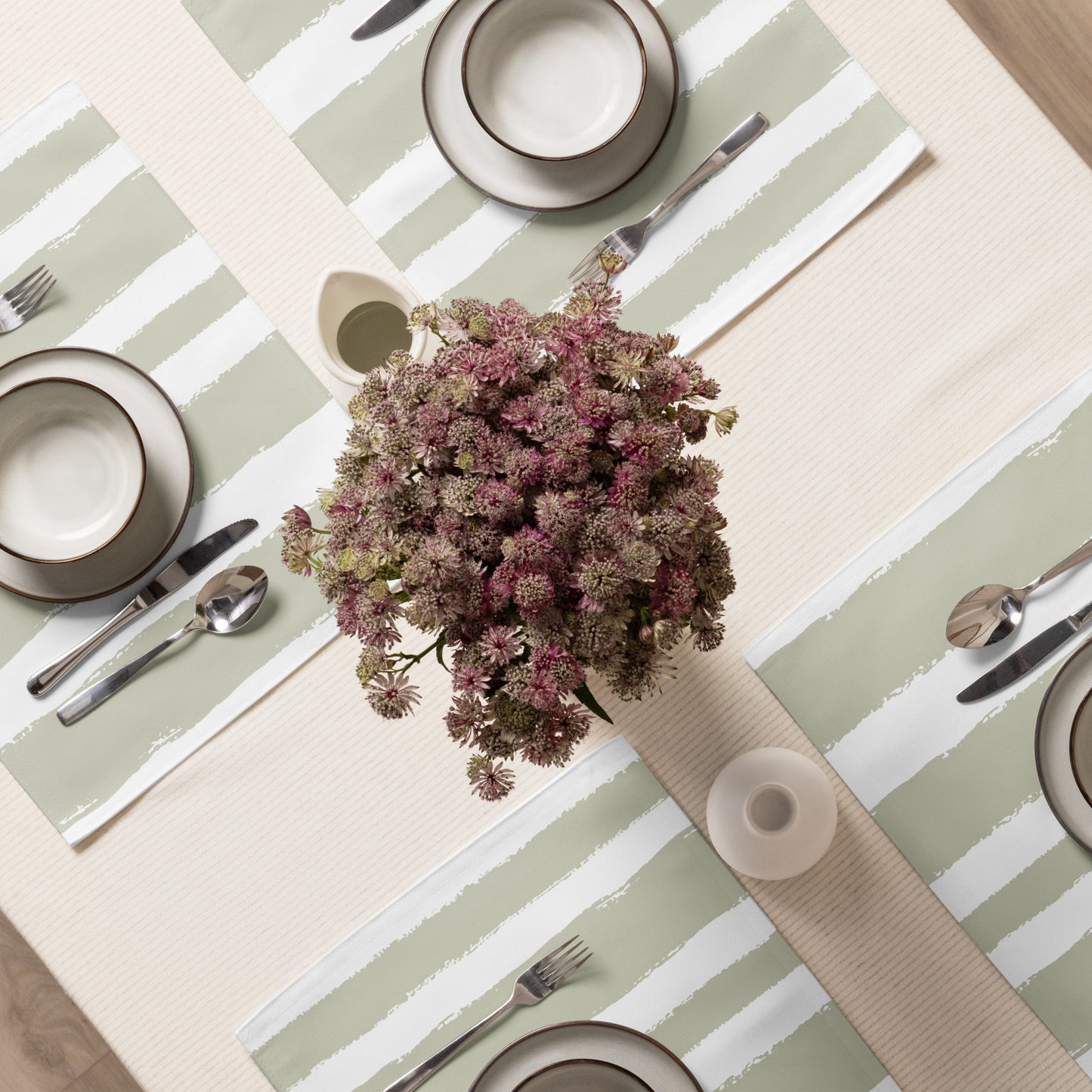 Placemat Set with Hand-painted Brush Stroke Print | PSBS-1241